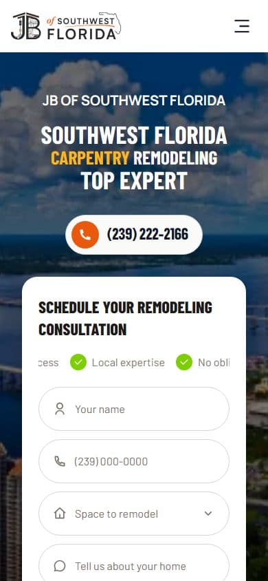 JB of SW Florida — site no celular